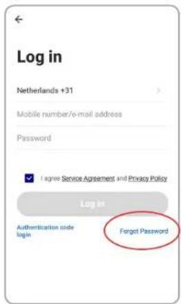 Log in Netherlands +31 Mobile number/e-mail address Password ✓ I agree Service Agreement and Privacy Policy Log in Authentication code login Forgot Password