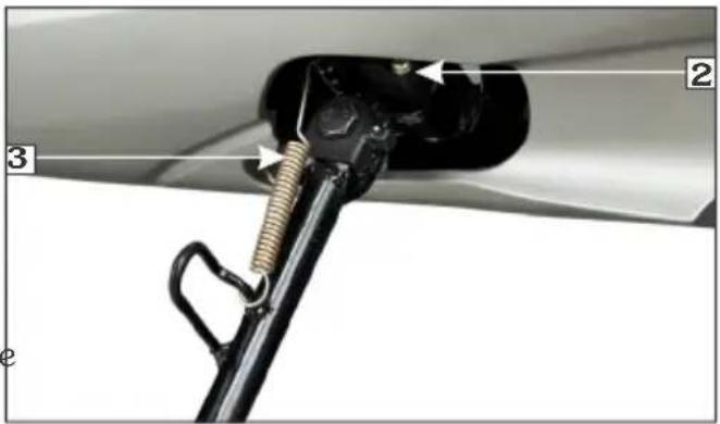 Diagram of an electric vehicle charging plug with labeled parts 1, 2, and 3