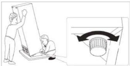 BOMANN GS 7243 - Leveling the appliance - 1
