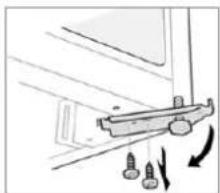BOMANN GS 7243 - Replacing the door hinge - 2