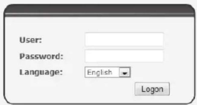 User: Password: Language: English Logon