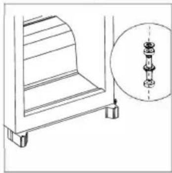 Frilec Berlin 122 V E 040F - Inversion des charnières de la porte - 2