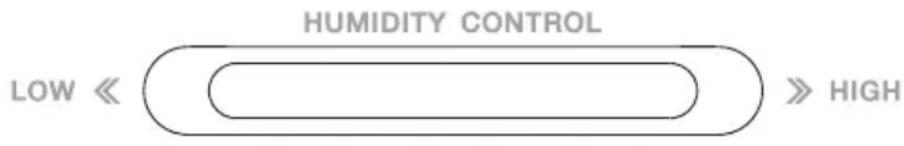 HUMIDITY CONTROL LOW « >> HIGH