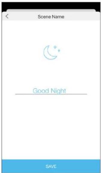 Scene Name Good Night SAVE