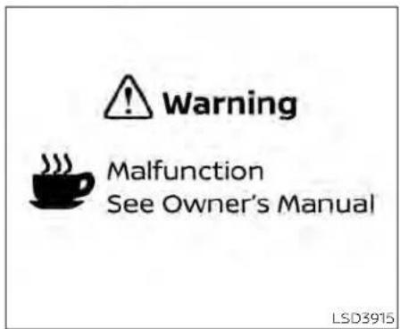 Warning Malfunction See Owner's Manual LSD3915