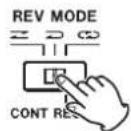 TASCAM 202MKV - Wählen Sie mit dem Schalter REV MODE den gewünschten Reverse-Modus. - 1