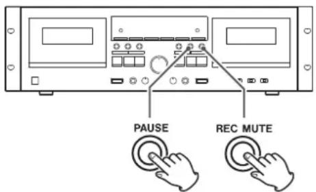 TASCAM 202MKV - Dubbing Editierfunktionen (nur bei Normal Speed Dubbing) - 1