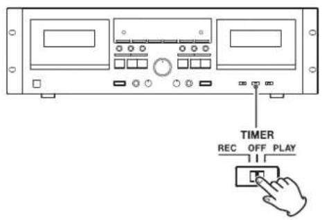 TIMER REC OFF PLAY