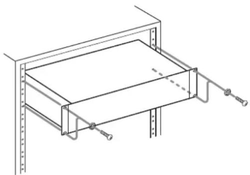 TASCAM 202MKV - Den 202MKV in ein Rack (einen Gestellschrank) einbauen - 1