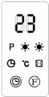 88 P ℃ °C F