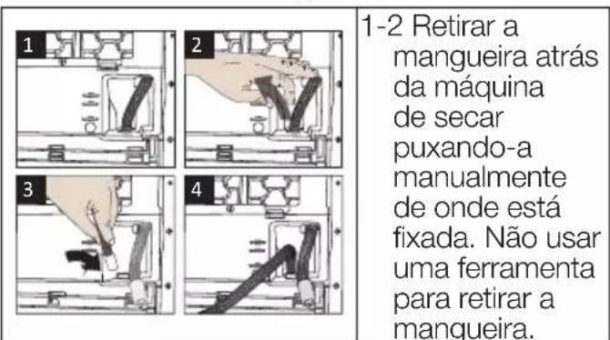 GRUNDIG GT 55824 CW - Ligar a mangueira de escoamento de água - 1