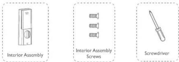 Interior Assembly Interior Assembly Screws Screwdriver