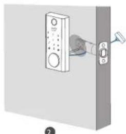 eufy Smart Lock Touch - Step 3: Install the Exterior Assembly - 2