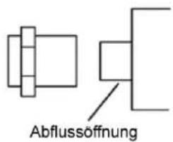 Abflussöffnung