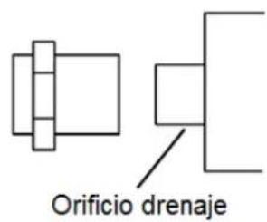 Orificio drenaje