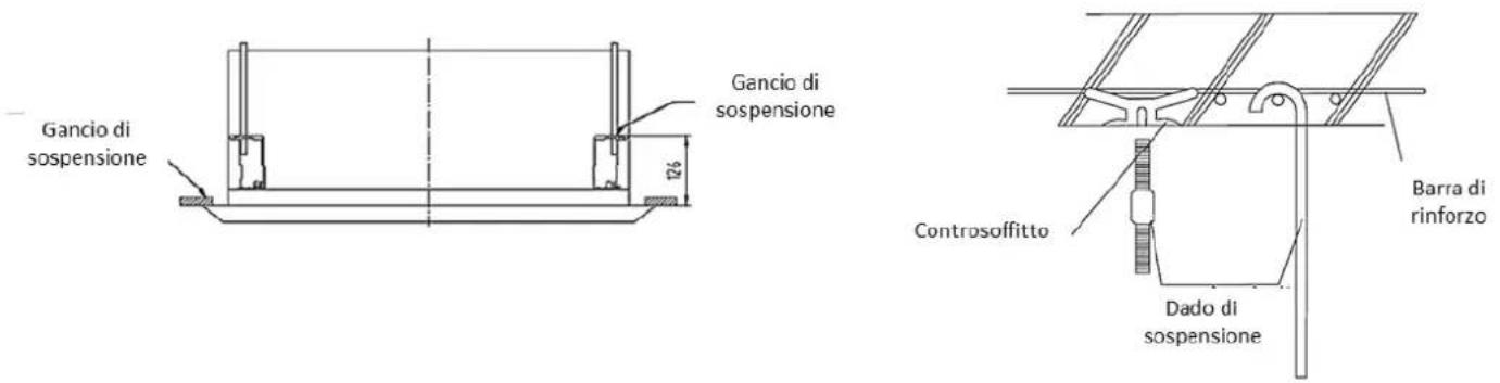 Gancio di sospensione 724 Gancio di sospensione Controsoffitto Dado di sospensione Barra di rinforzo
