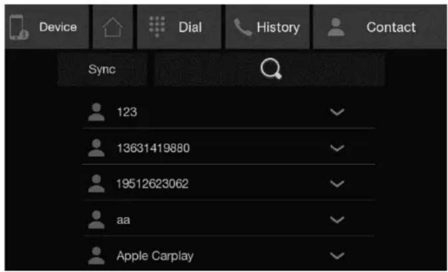 Device Dial History Contact Sync 123 13631419880 19512623062 aa Apple Carplay