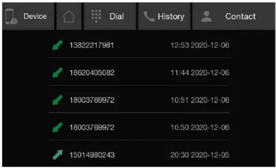 Device Dial History Contact ✓ 13822217981 12:53 2020-12-06 ✓ 18620405082 11:44 2020-12-06 ✓ 18003769972 10:51 2020-12-06 ✓ 18003769972 10:50 2020-12-06 ✓ 15014980243 20:30 2020-12-05