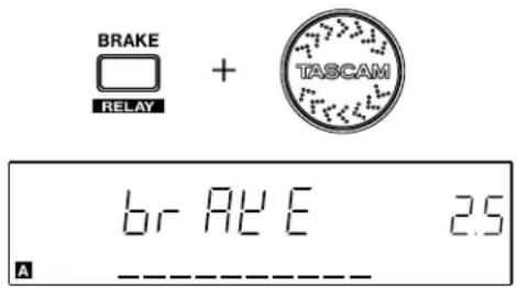 BRAKE RELAY + TASCAM 6r AE E 2.5 A ----