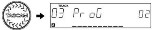 TASCAM → TRACK 03 Pr oG 02 A ----