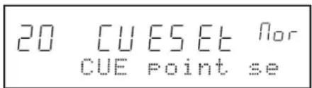 20 CUESET Nor CUE Point se