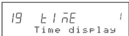 19 LINE Time display