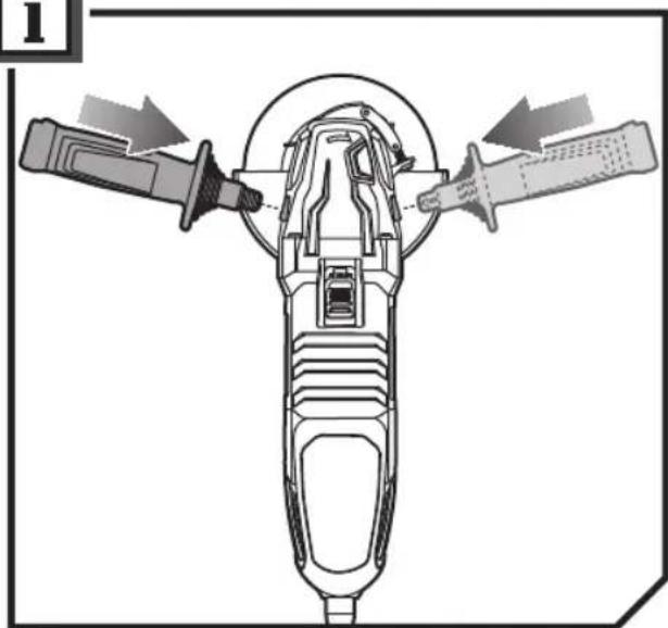 Technical line drawing of a mechanical device with two blades and a central hub (no text or symbols)