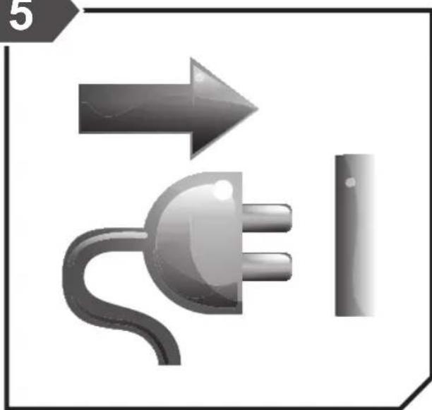 Pure electrical circuit symbols including a plug, switch, and resistor without any text or labels