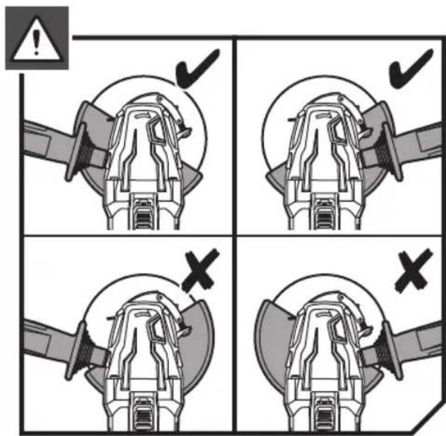 Four-panel diagram illustrating mechanical assembly states with checkmarks and X marks indicating failure or failure conditions.
