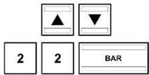 ▲ ▼ 2 2 BAR