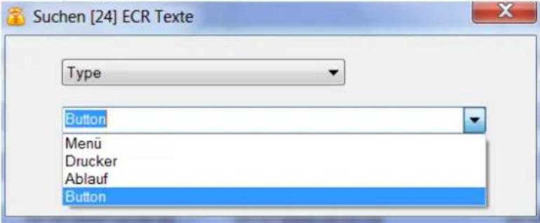 Suchen [24] ECR Texte Type Button Menu Drucker Ablauf Button