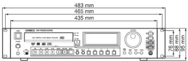 483 mm 465 mm 435 mm 76 mm 88 mm 95 mm