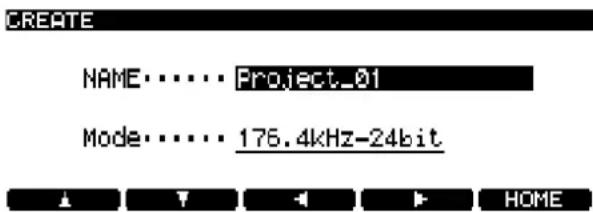 TASCAM DV-RA1000HD - Ein neues Projekt einrichten ( DVD±RW HDD) - 1
