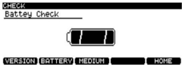 CHECK Battey Check VERSION BATTERY MEDIUM HOME