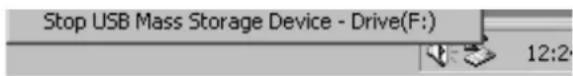 Stop USB Mass Storage Device - Drive(F:) 12:2