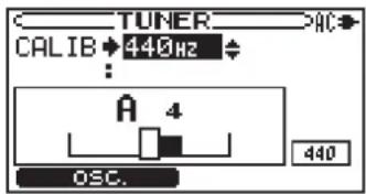 TUNER CALIB 440Hz A 4 OSC.
