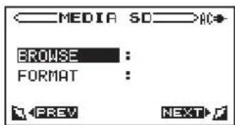 MEDIA SO AC BROWSE : FORMAT :