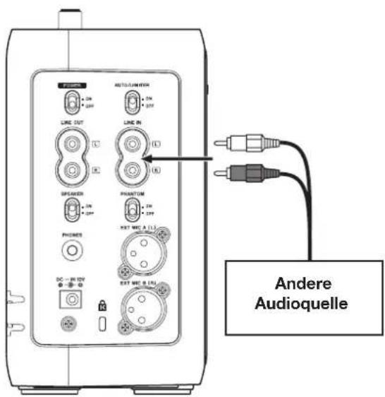 AUTOLAWDER LINE OUT LINE IN SPREADER PHANTOM PHONES NET MEC A (1) DC - R12V EXT MEC B (1) Andere Audioquelle