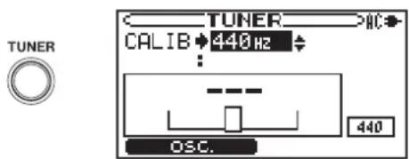 TUNER CALIB 440Hz OSC.