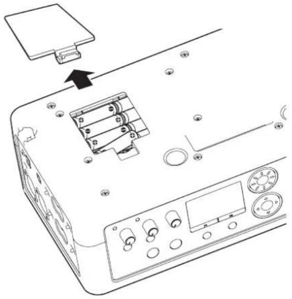 TASCAM BB-800 - Die Batterien einlegen - 1