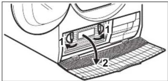 Diagram showing a device with labeled parts and directional arrows, likely illustrating a process or installation.