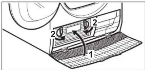 Diagram of a refrigerator interior with labeled parts and directional arrows indicating movement or flow