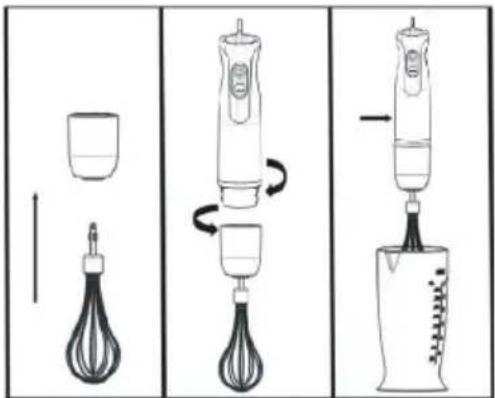 GORENJE HBX1000XE - Uso della frusta - 1
