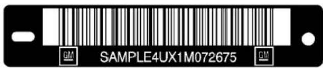 GM SAMPLE4UX1M072675