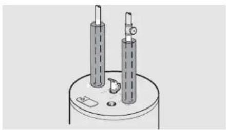 GE SmartWater PE40M9A - Hot and Cold Pipe Insulation Installation - 1