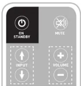 ON STANDBY MUTE INPUT VOLUME -