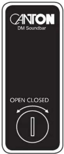 CANTON DM Soundbar OPEN CLOSED