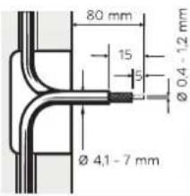 TECHNISAT TECHNIPRO RV 700-10E - Installing the Outlet - 1