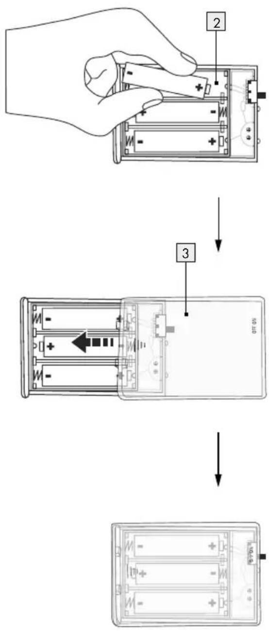 Diagram showing battery charging process steps: adding to a component, then to internal battery pack, and finally to final display panel.