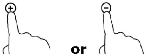 + - or